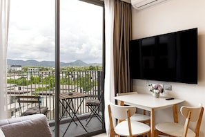 Standard Apartment, Balcony, City View | 1 bedroom, free WiFi, bed sheets - Skypark by Villacarte (Laguna)