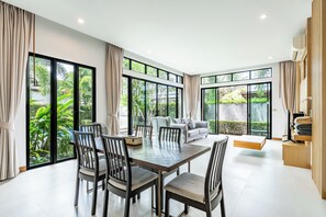 Villa | Living area | Flat-screen TV