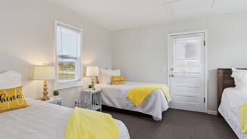 2 bedrooms, bed sheets