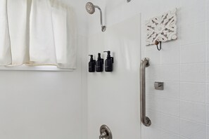 Hair dryer, towels