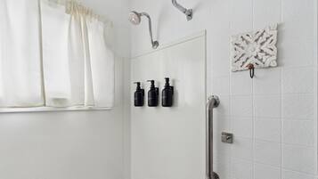 Hair dryer, towels