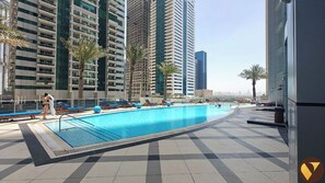 Outdoor pool - Marina Torch 45th Floor Sea Skyline View (Dubai)