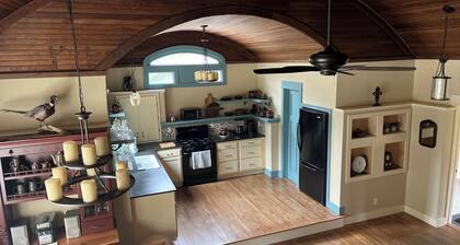 A 1910 Chapel, all season home, fully renovated and is something to experience.