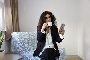 Family Room | In-room safe, desk, laptop workspace, iron/ironing board