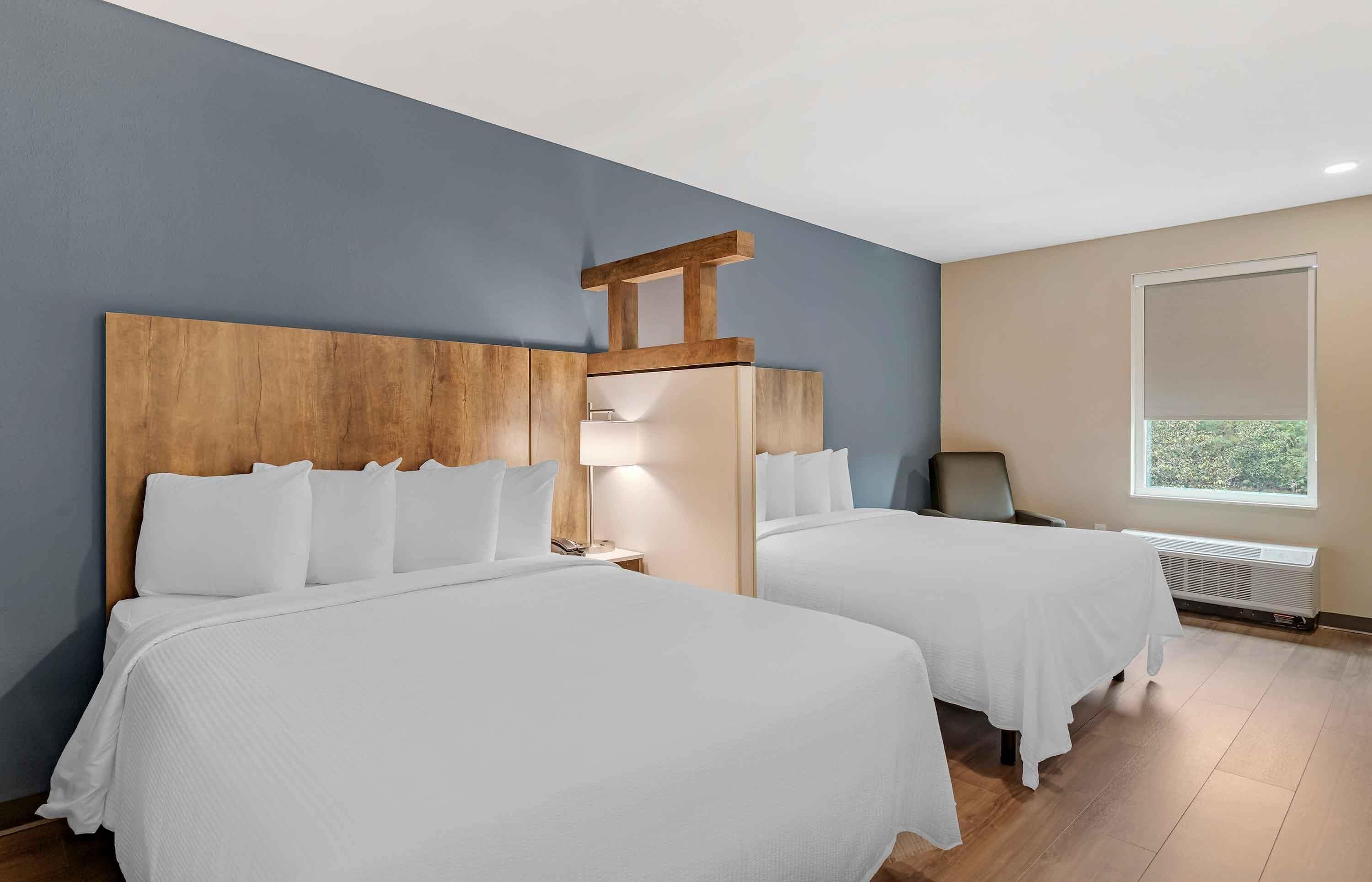 Premium studio, 2 queensize bedden, niet-roken, koelkast & magnetron | Luxe beddengoed, een bureau, verduisterende gordijnen