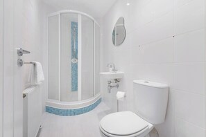 Shower, hair dryer
