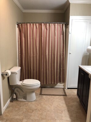 Hair dryer, towels