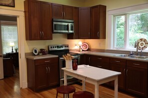 Microwave, oven, stovetop, dishwasher