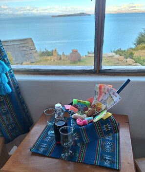 Panoramic Triple Room, Lake View | Down comforters, individually decorated, individually furnished