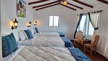 Habitación triple estándar, vista al lago | Wifi gratis