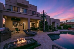 屋外プール、温水プール