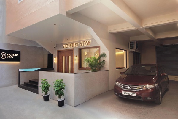 Fassade der Unterkunft