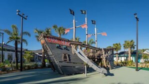 A pirate-themed playground with slides and climbing structures. - 2817 Storey Lake Kissimmee (Kissimmee)