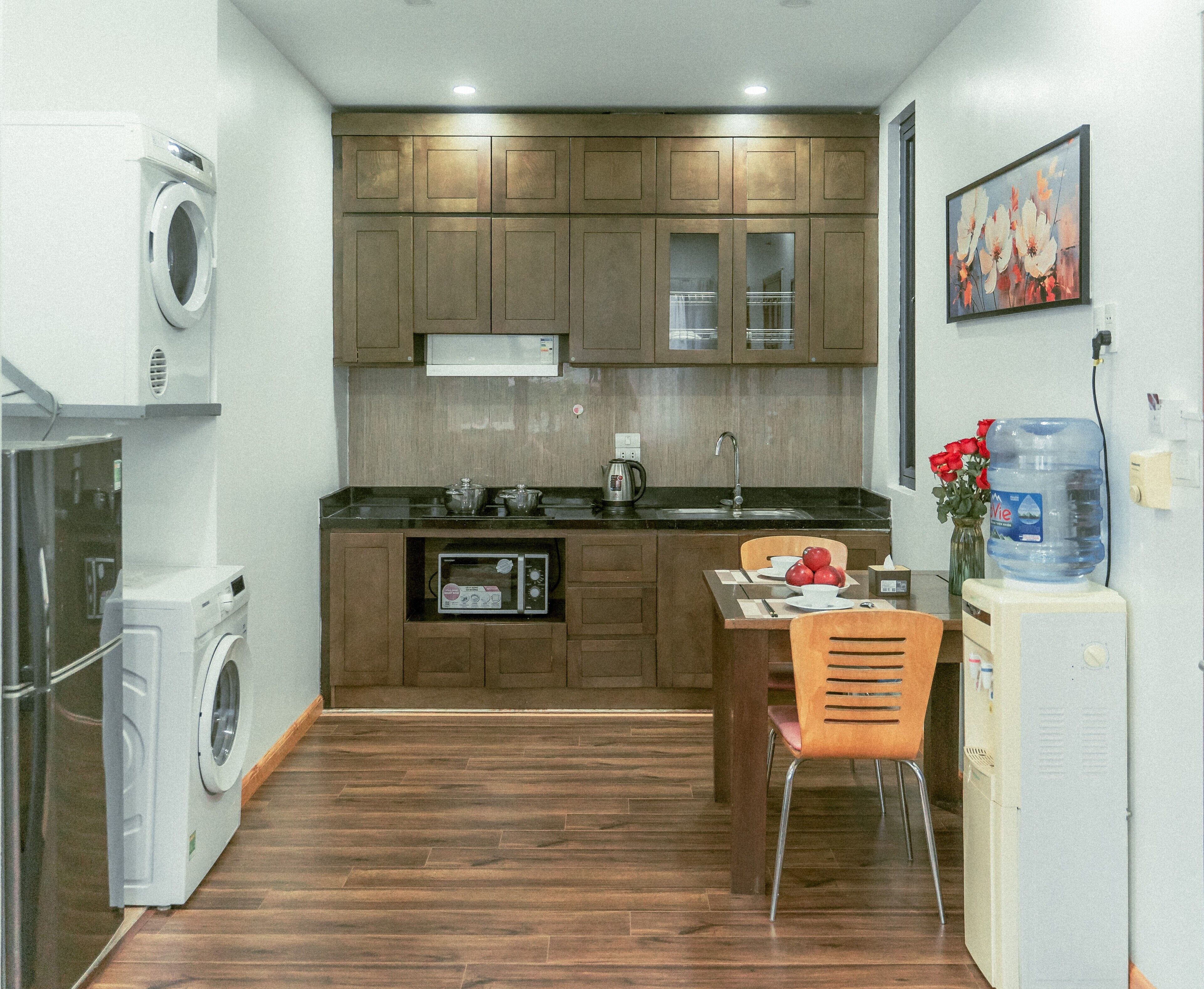 Panoramic Apartment, Balcony, City View | Private kitchen