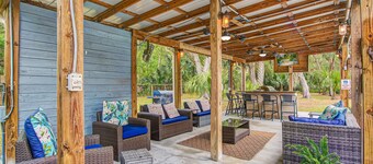 Hidden Oasis home with game room, saltwater pool and fire pit