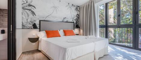 2 habitaciones, tabla de planchar con plancha, wifi y ropa de cama