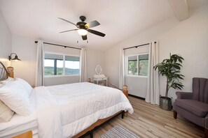 Iron/ironing board, travel crib, WiFi, bed sheets