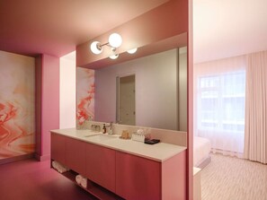 Hair dryer, towels