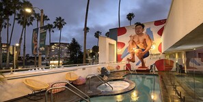 A heated pool