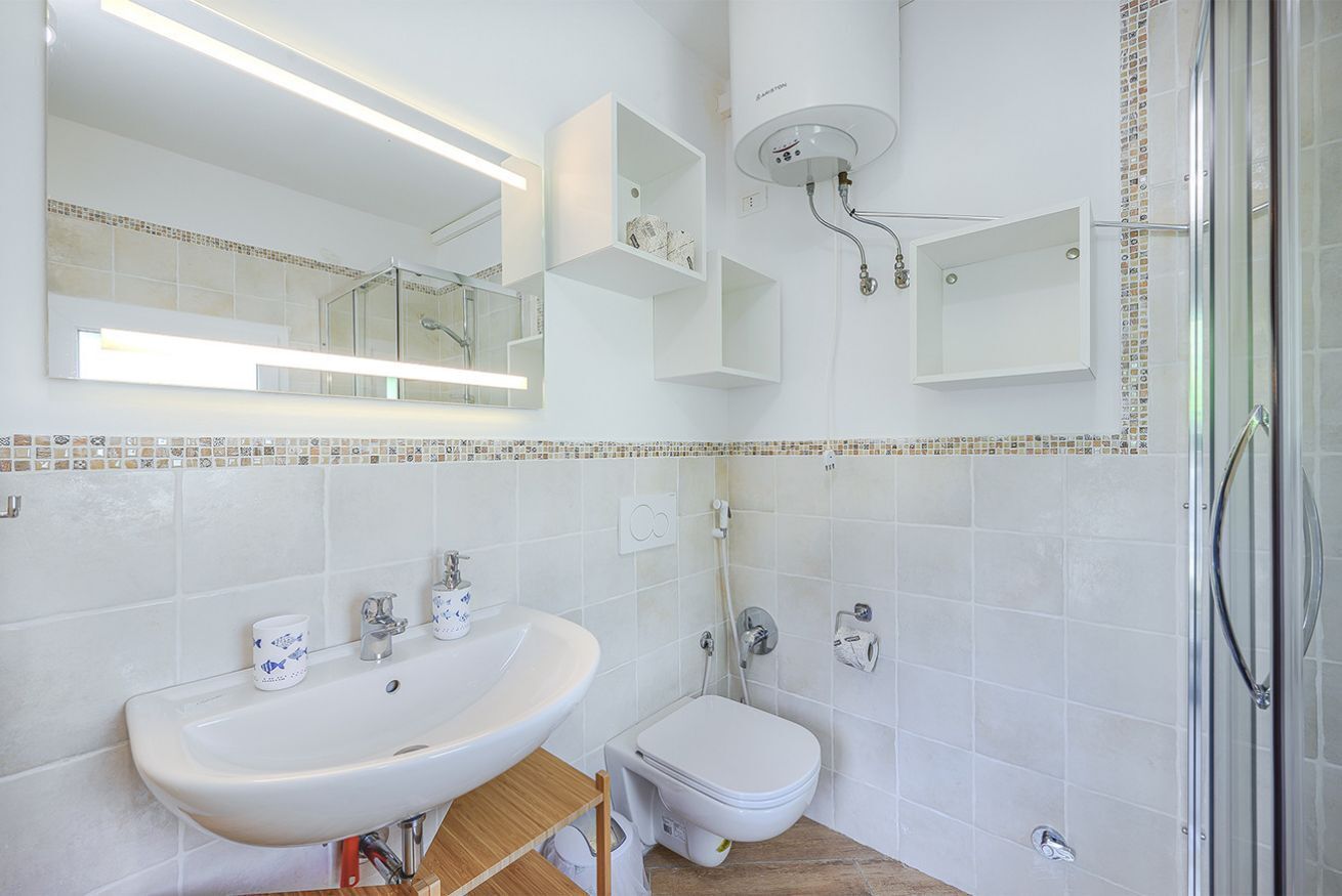 Doccia, bidet, asciugamani
