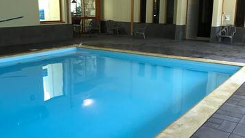 Indoor pool, a heated pool