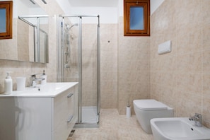 Shower, hair dryer