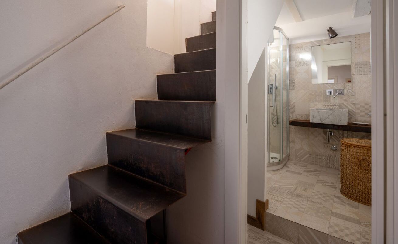 Douche, serviettes fournies