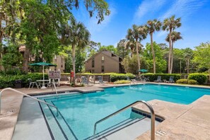 Una piscina riscaldata