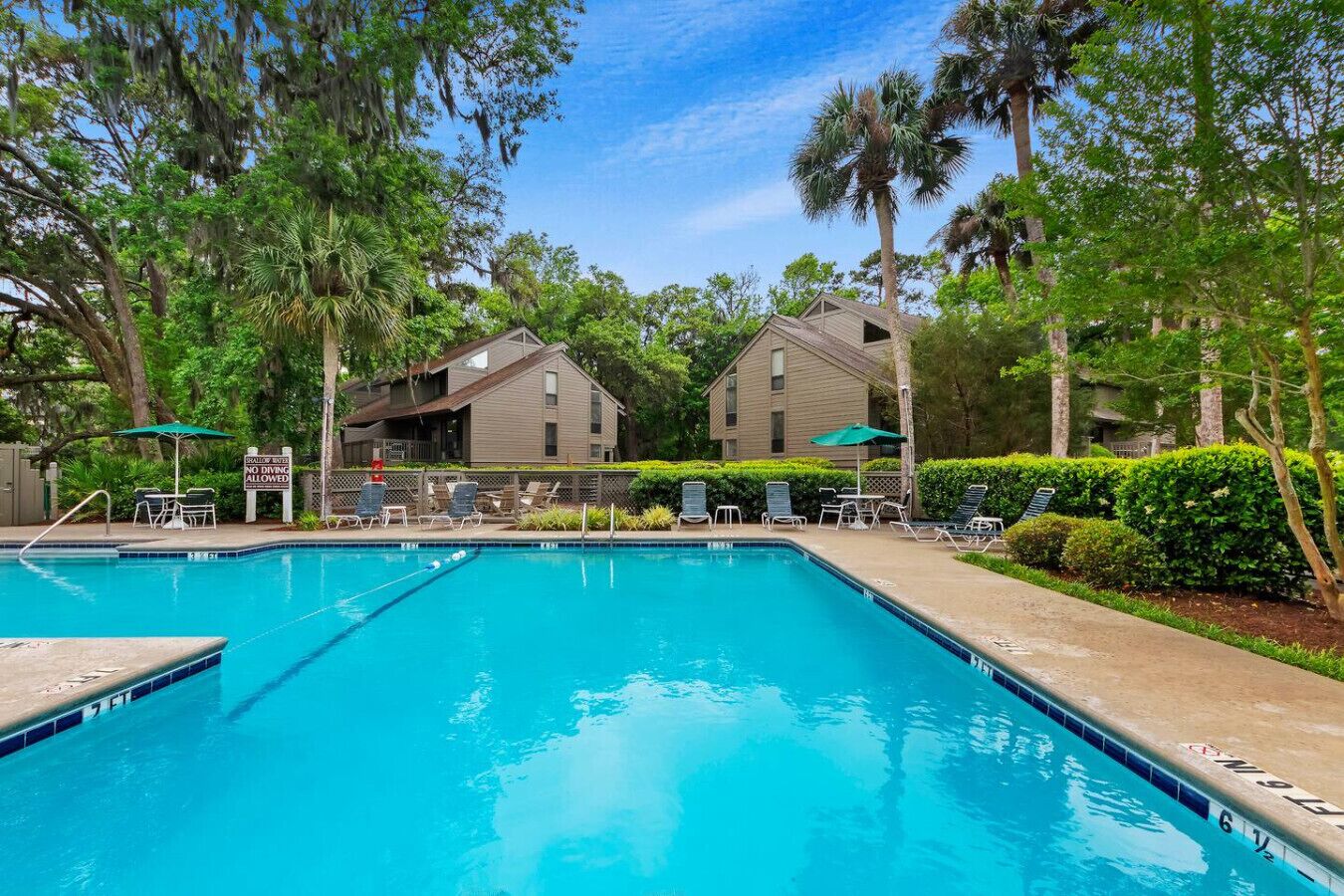 A heated pool