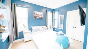 4 habitaciones, escritorio, tabla de planchar con plancha y wifi gratis 