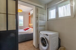 Shower, hair dryer