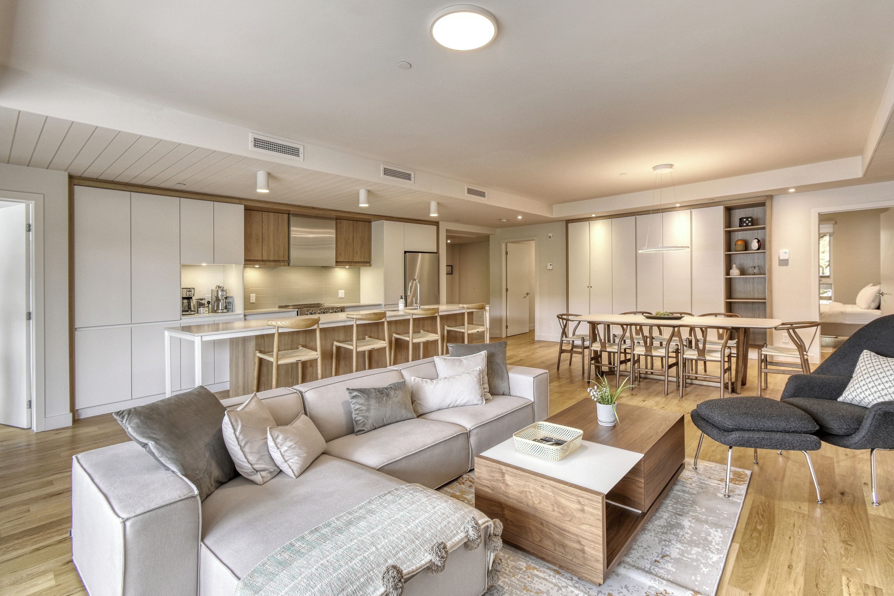 Deluxe appartement, balkon, uitzicht op bergen | Woonruimte