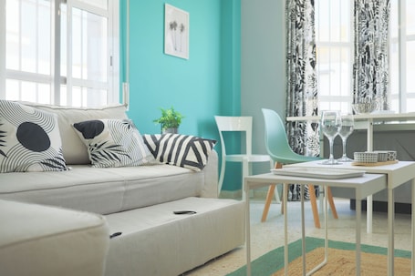 Living area. Casa Nao Santiago Sanlucar de Bda Playa Centro With Parking