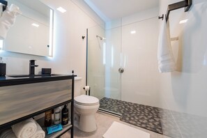 Hair dryer, towels