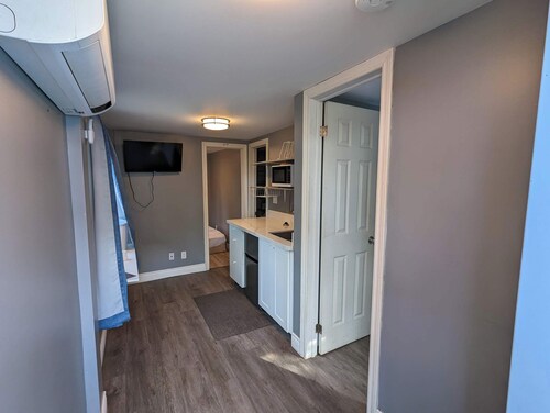 Modern Tiny Wood Cottage #2 Camping style Cottages 5 minutes to the beach!