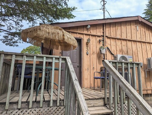 Modern Tiny Wood Cottage #3 Camping style Cottages 5 minutes to the beach!