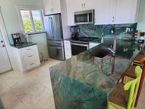 Microwave, oven, stovetop, dishwasher - New Luxury Oceanfront Home – Port Royale, South Bimini. Starlink WiFi, A/C, Dock (port royal)