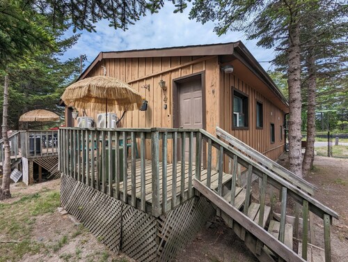 Modern Tiny Wood Cottage #4 Camping style Cottages 5 minutes to the beach!