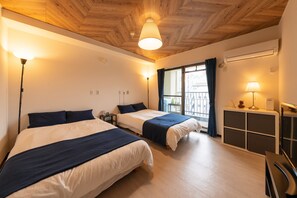 Family Apartment, Balcony, City View | Free WiFi - Namba West 5 connecting room (Osaka)