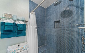 Hair dryer, towels