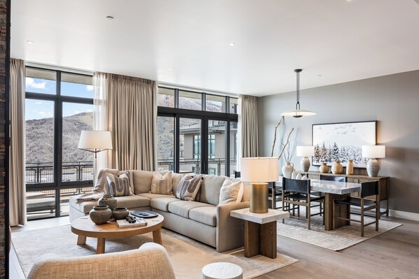 Smart TV, fireplace, video games, foosball