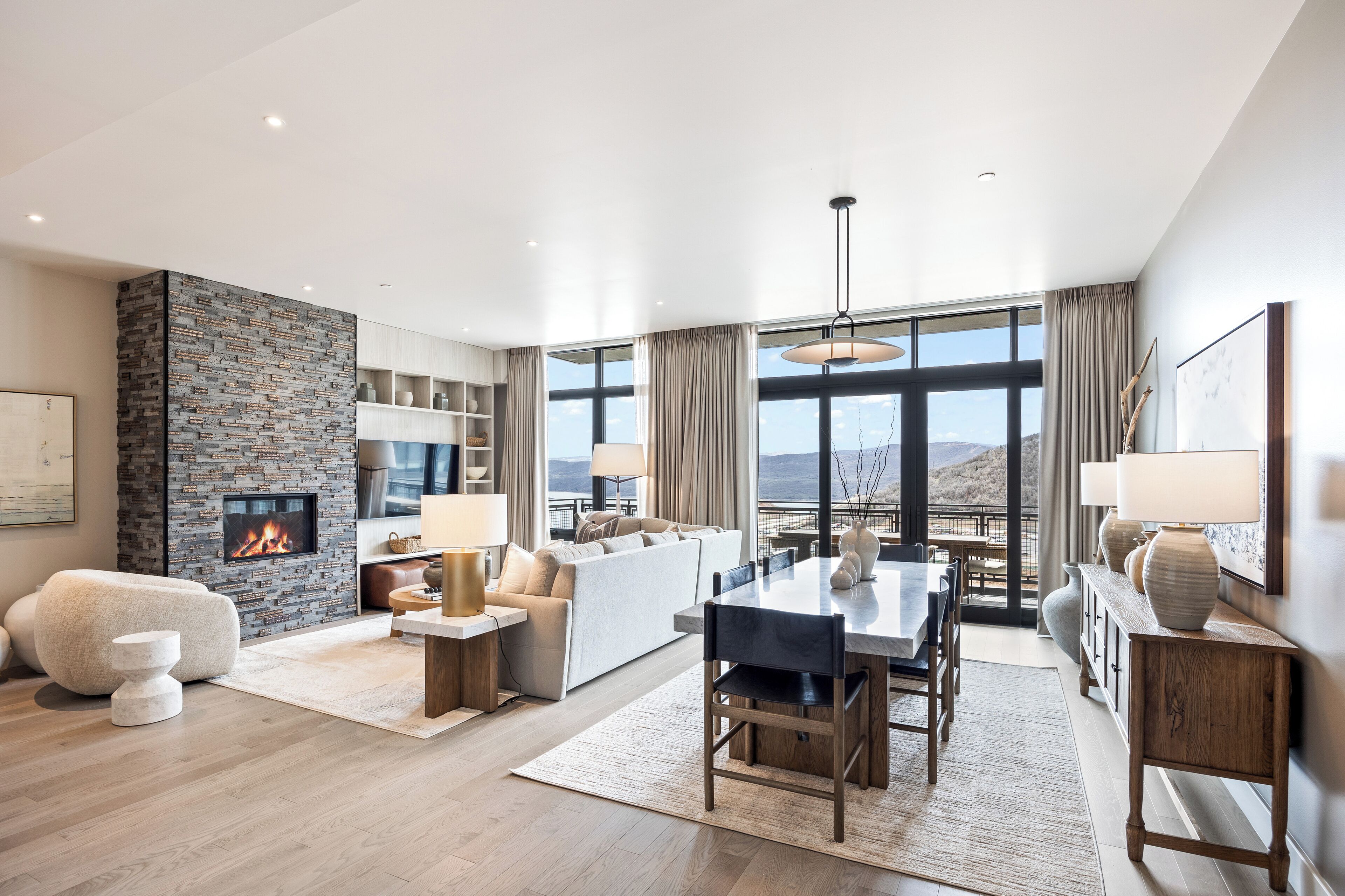 Smart TV, fireplace, video games, foosball