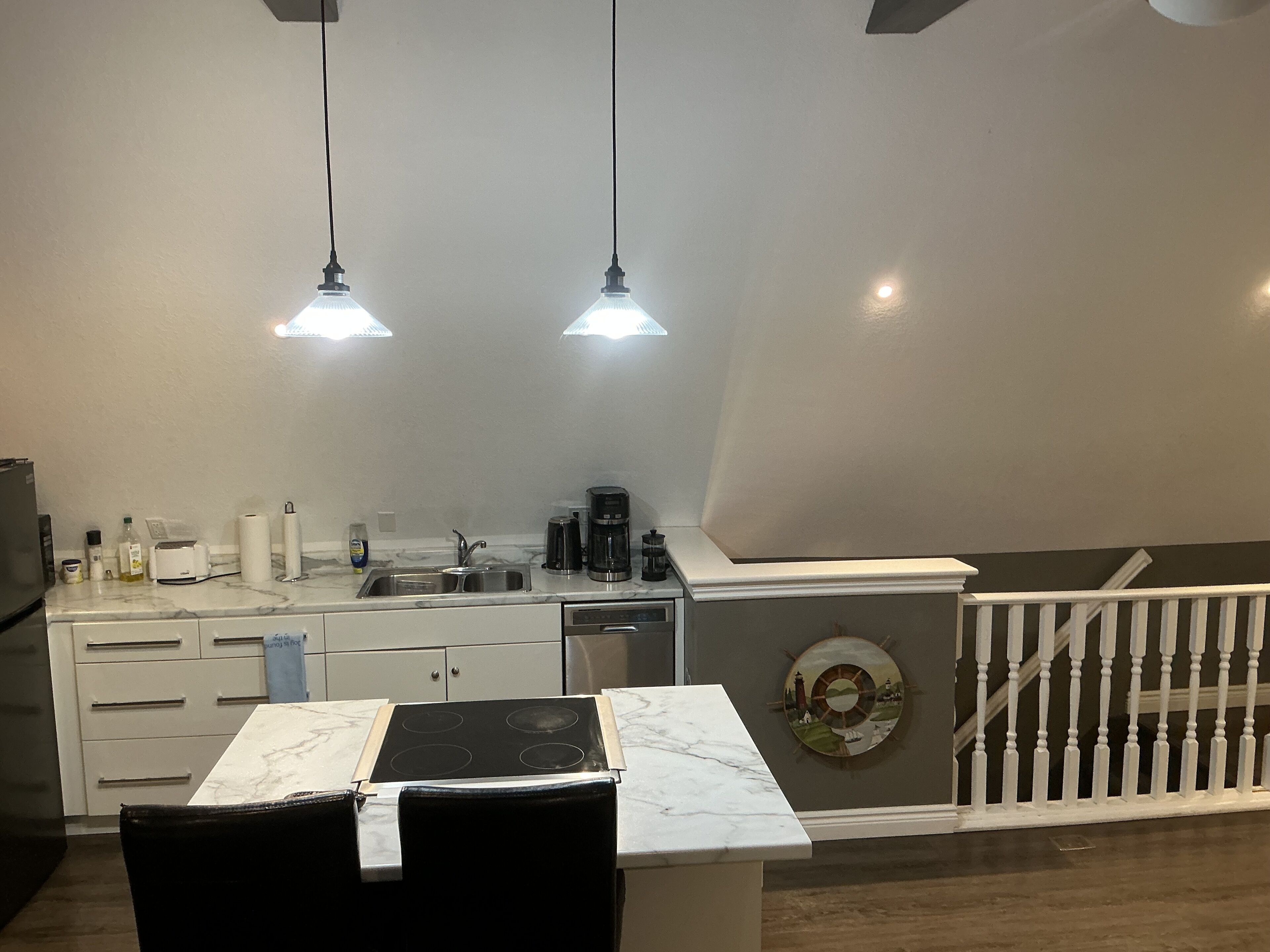 Microwave, oven, stovetop, dishwasher