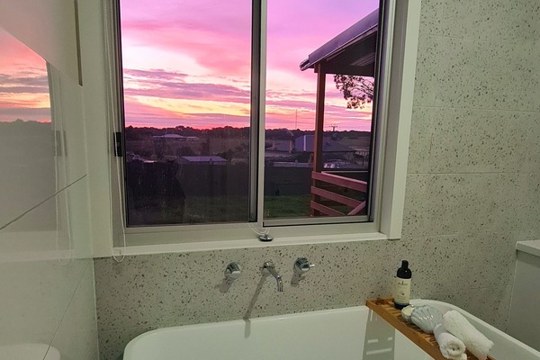Sunset from main bathroom