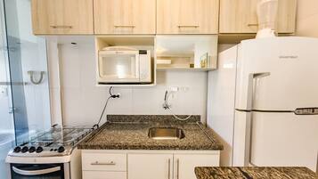 Apartamento | Cozinha privada | Liquidificador, freezer