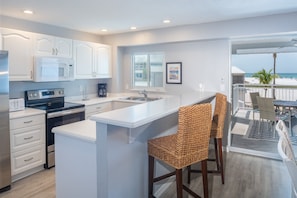Fridge, microwave, oven, stovetop - Siesta Key Beachfront - 2BR Condo w/ Pools & Views (Siesta Key)