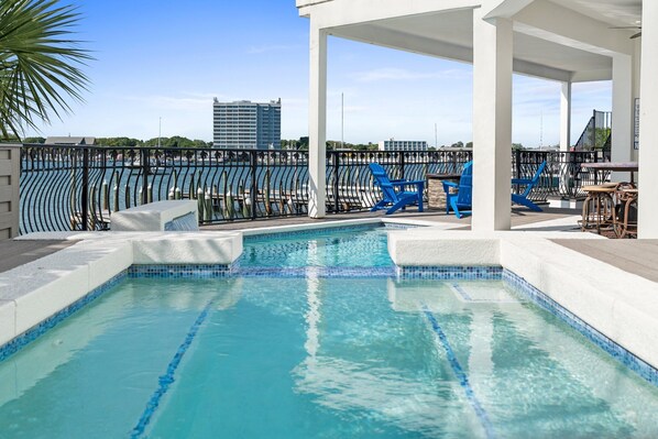 A heated pool