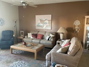 Smart TV, DVD player, books