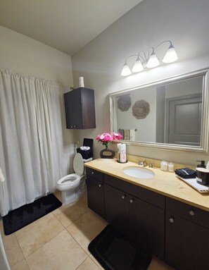 Hair dryer, towels, soap, toilet paper - Cozy 1-bedroom apartment  6 minutes from downtown. (Dallas)