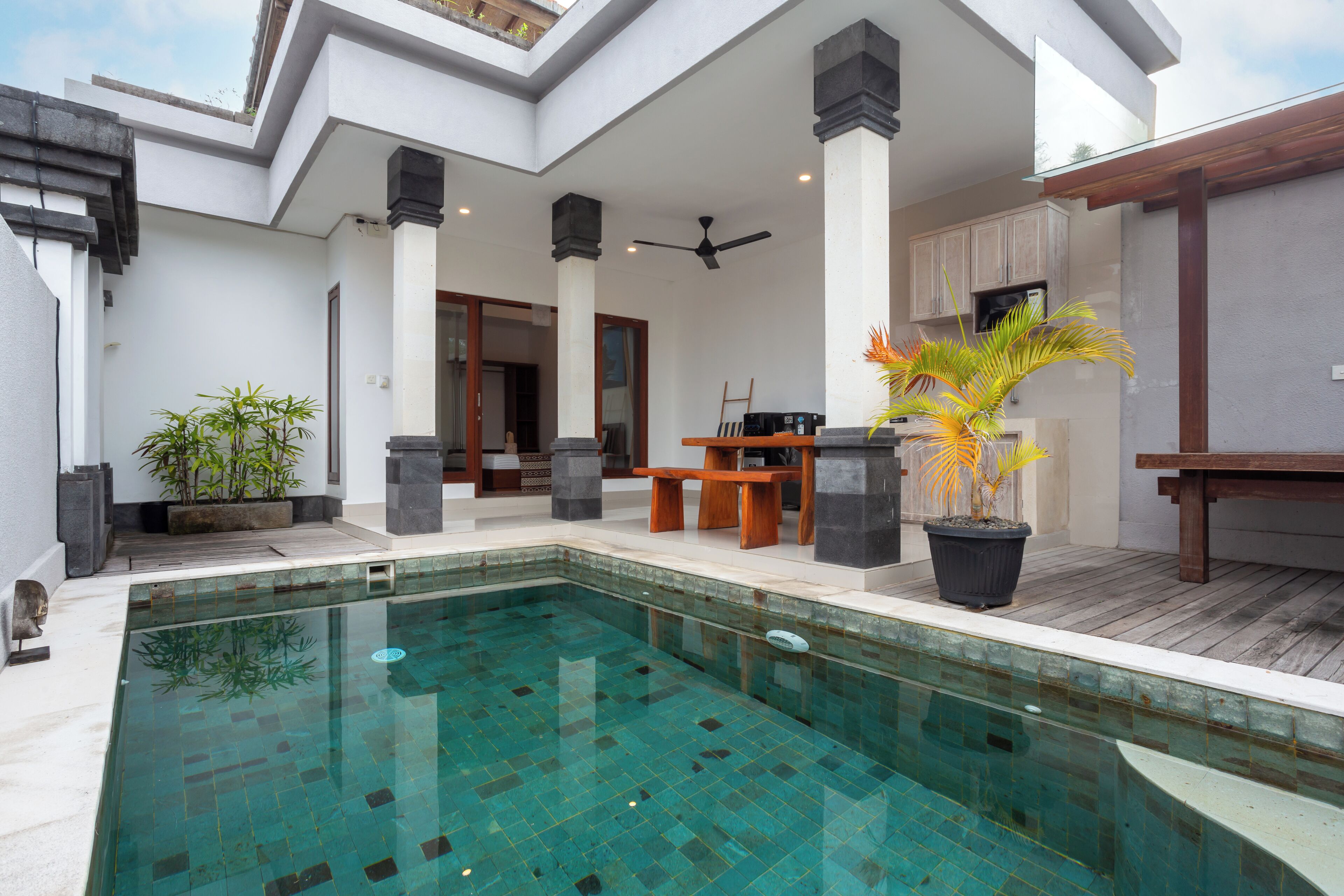 로맨틱 빌라, 침실 1개, 수영장 전망 | 1 개의 침실, 고급 침구, 미니바, 책상